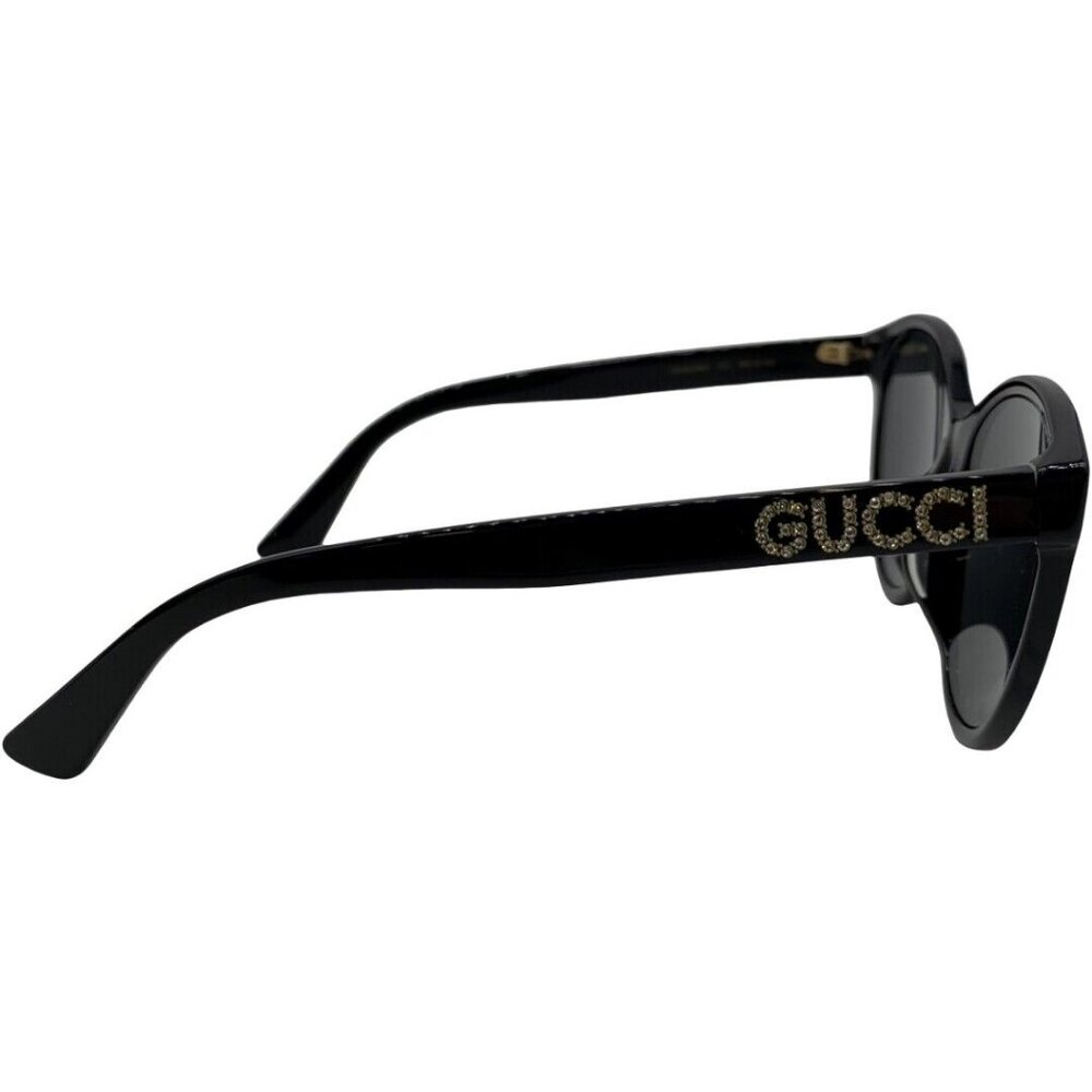 Authentic GUCCI Line Stone Sunglasses GG0419SA Black Resin #36634430 - Picture 4 of 12